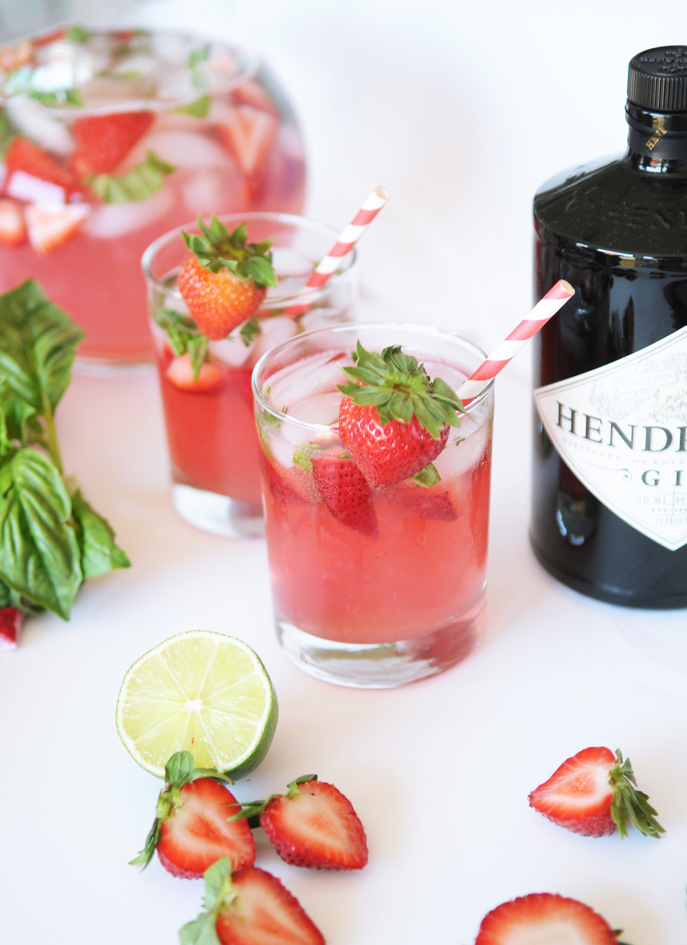 Strawberry Basil Gimlet Harlowe James
