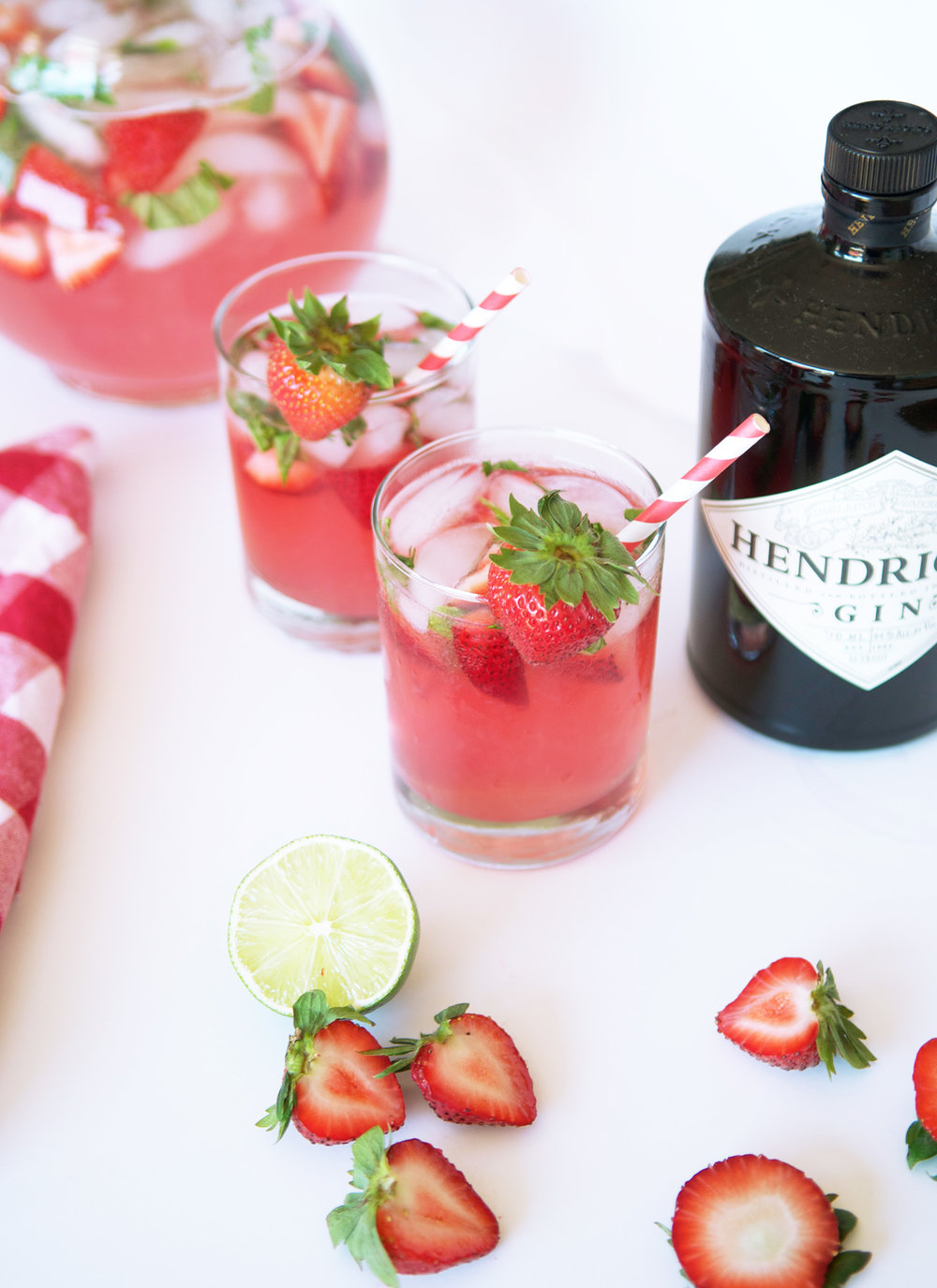 Strawberry Basil Gimlet Harlowe James