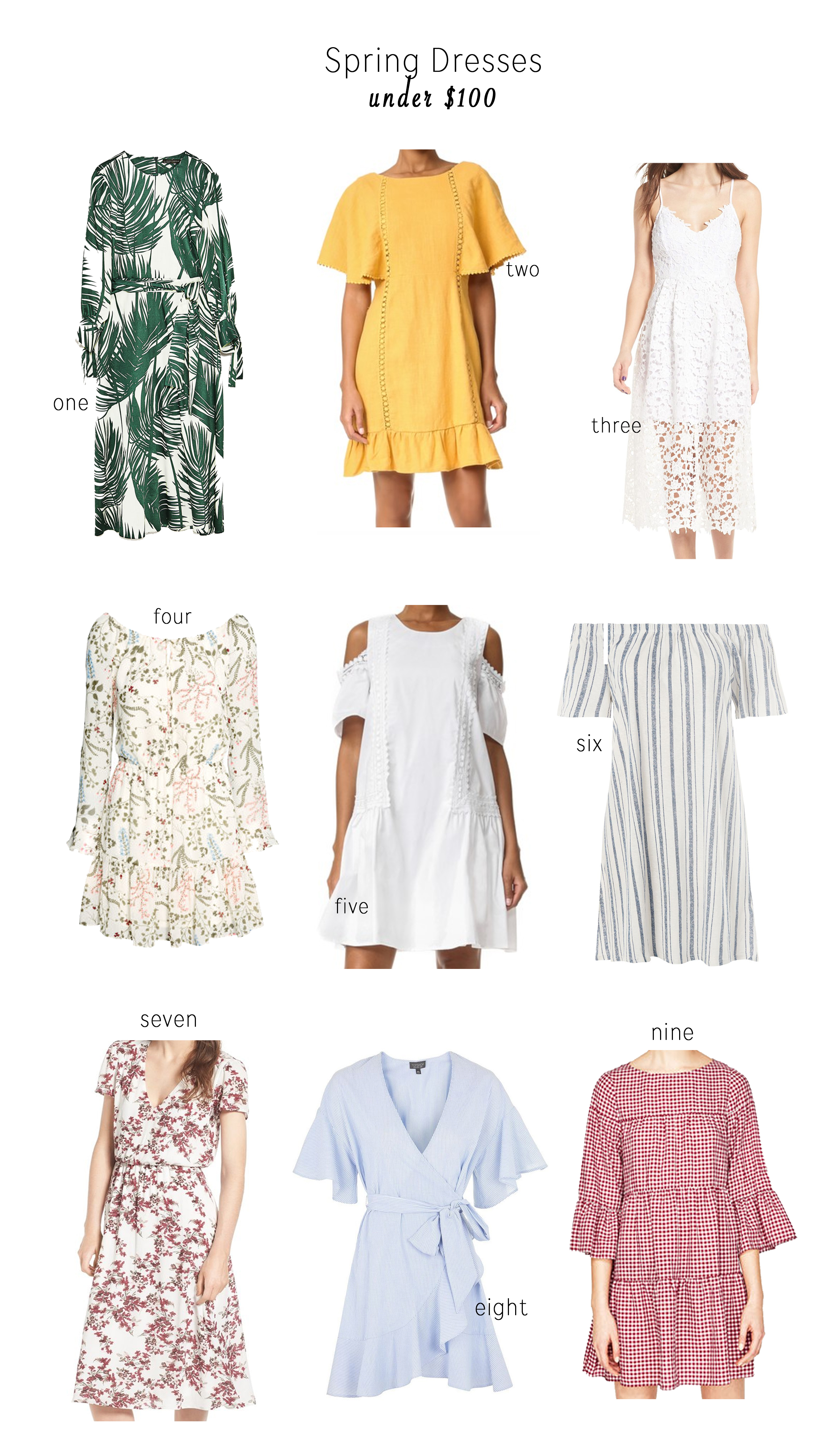 Spring Dresses Under $100 - Harlowe James